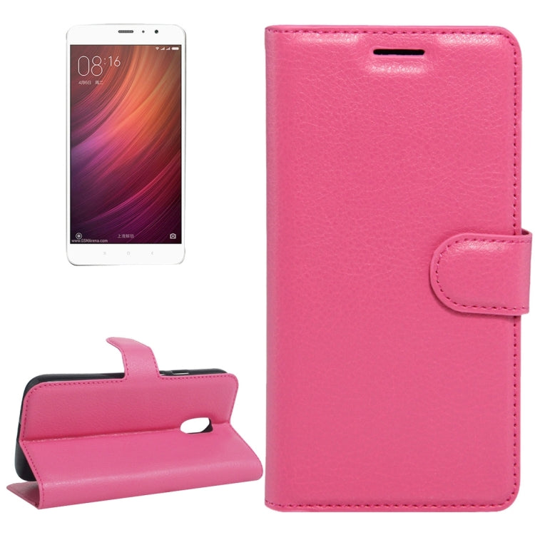 For Xiaomi  Redmi Note 4 Litchi Texture Horizontal Flip Leather Case with Holder & Card Slots & Wallet