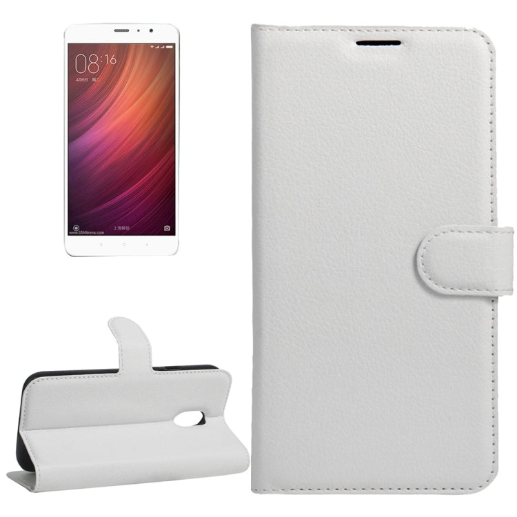 For Xiaomi  Redmi Note 4 Litchi Texture Horizontal Flip Leather Case with Holder & Card Slots & Wallet