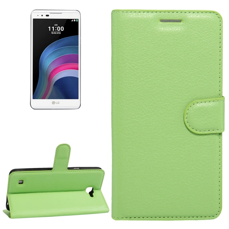 For LG X5 Litchi Texture Horizontal Flip Leather Case with Holder & Card Slots & Wallet