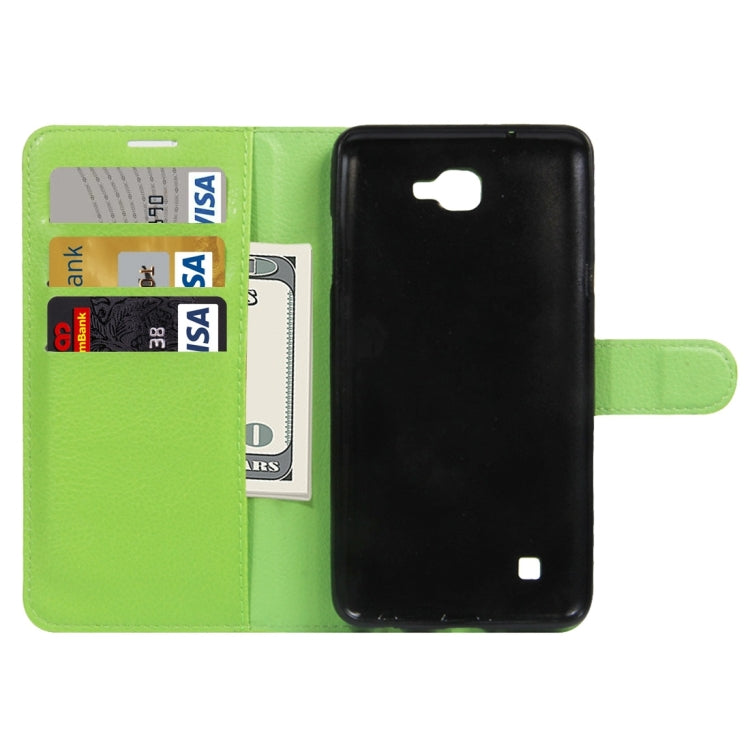 For LG X5 Litchi Texture Horizontal Flip Leather Case with Holder & Card Slots & Wallet