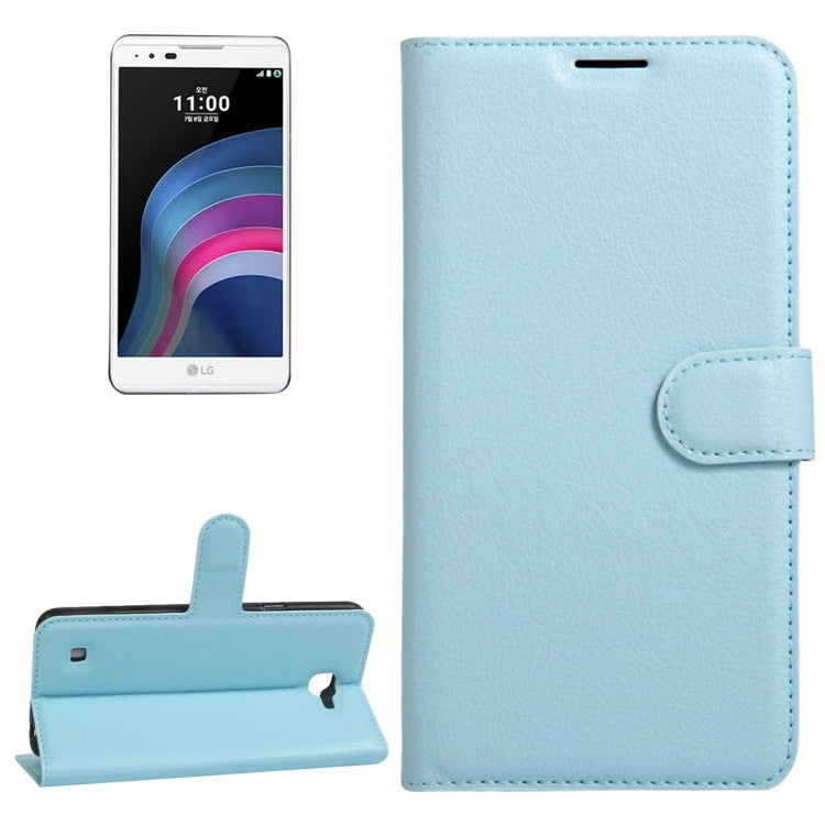 For LG X5 Litchi Texture Horizontal Flip Leather Case with Holder & Card Slots & Wallet