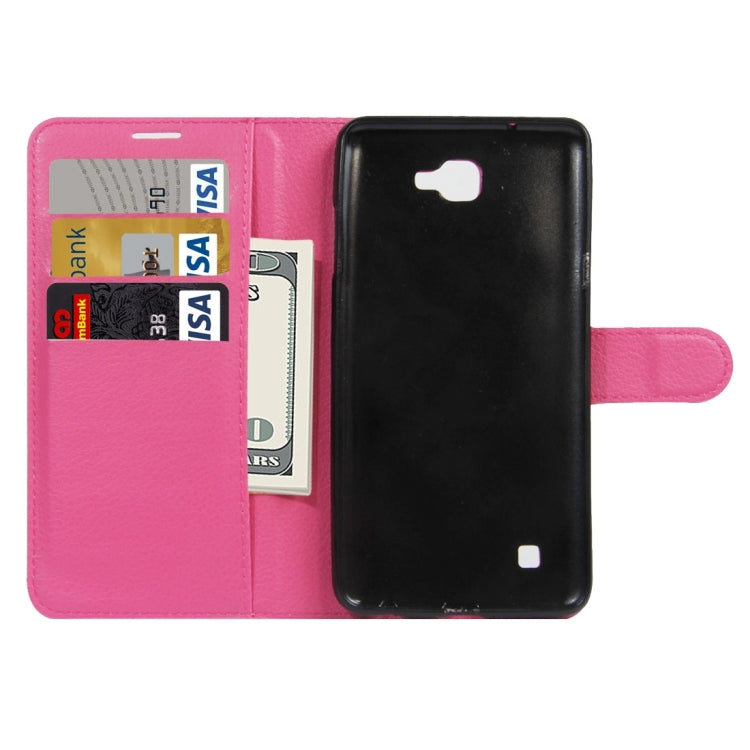 For LG X5 Litchi Texture Horizontal Flip Leather Case with Holder & Card Slots & Wallet