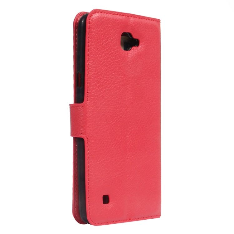 For LG X5 Litchi Texture Horizontal Flip Leather Case with Holder & Card Slots & Wallet