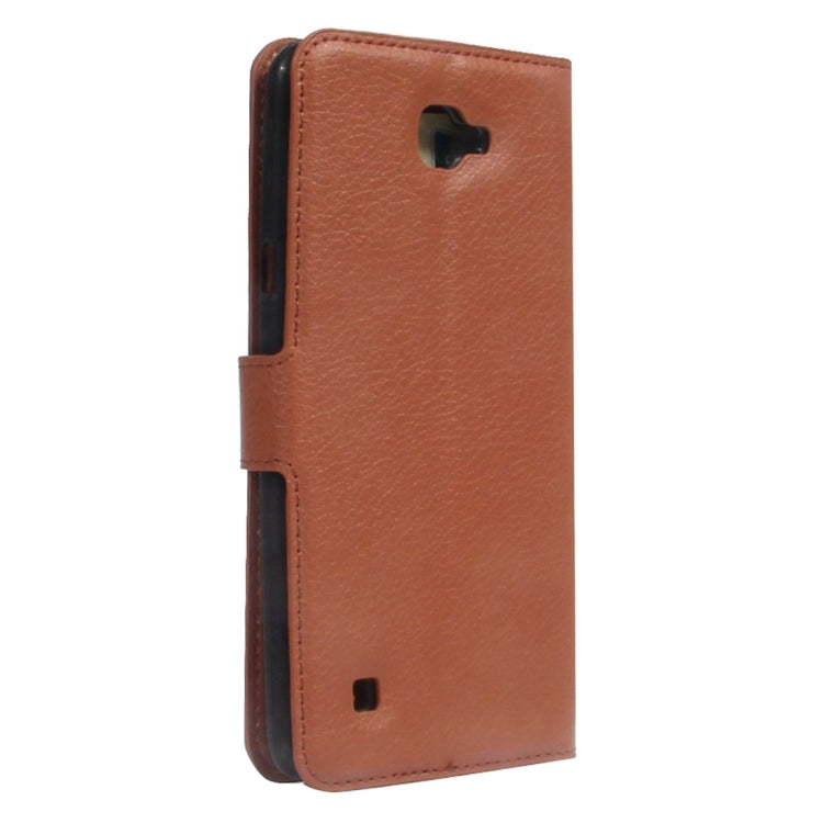 For LG X5 Litchi Texture Horizontal Flip Leather Case with Holder & Card Slots & Wallet
