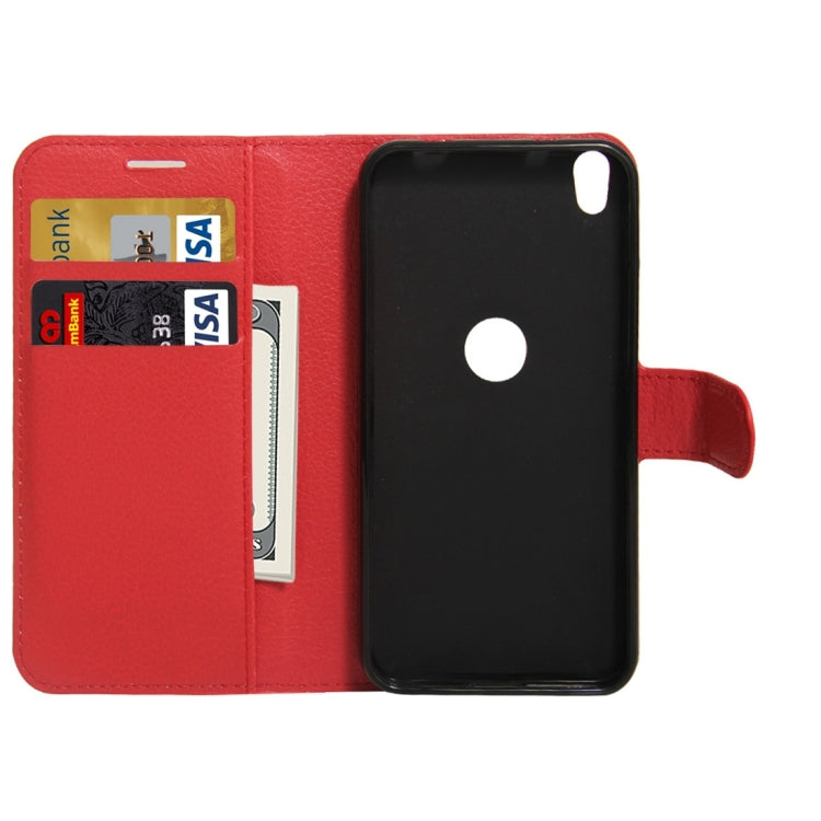 For Alcatel Shine Lite Litchi Texture Horizontal Flip PU Leather Case with Holder & Card Slots & Wallet