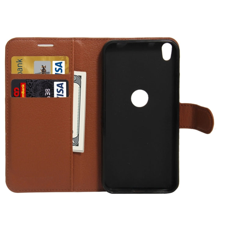 For Alcatel Shine Lite Litchi Texture Horizontal Flip PU Leather Case with Holder & Card Slots & Wallet