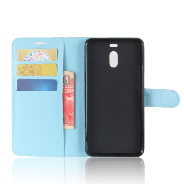 For Meizu  M6 Note Litchi Texture PU +TPU Horizontal Flip Leather Case With Holder & Card Slots & Wallet