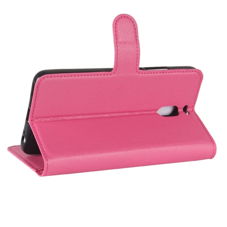 For Meizu  M6 Note Litchi Texture PU +TPU Horizontal Flip Leather Case With Holder & Card Slots & Wallet