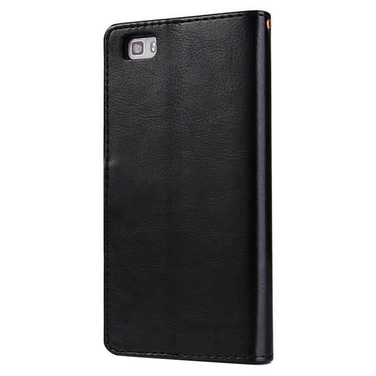 For Huawei  P8 Lite Crazy Horse Texture Horizontal Flip Leather Case with Photo Frame & Holder & Card Slots & Wallet & Lanyard