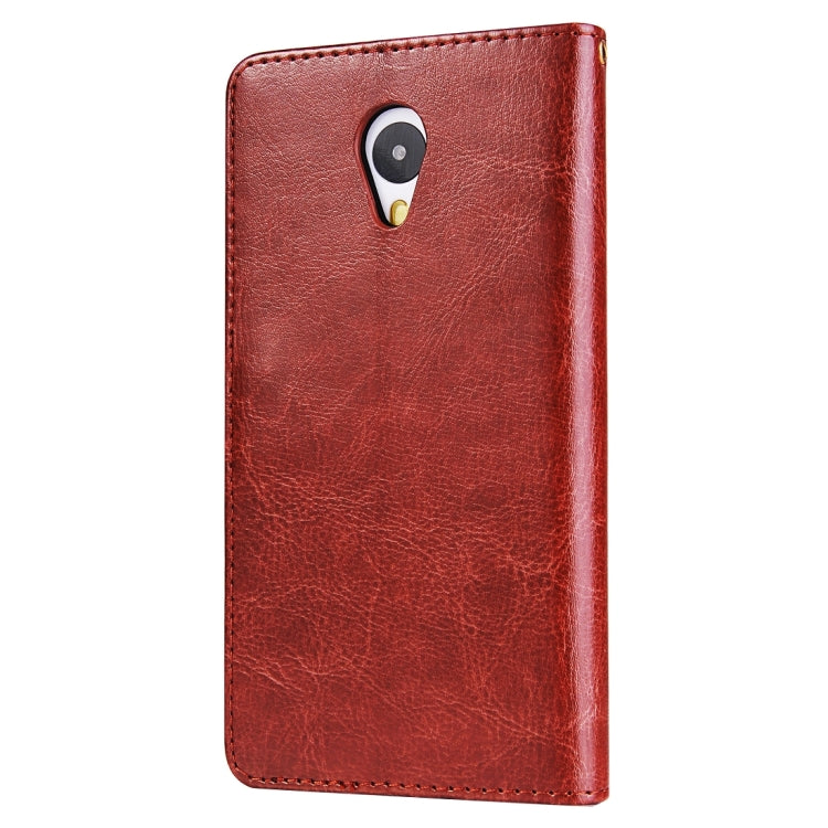 For Meizu  M2 Note Crazy Horse Texture Horizontal Flip Leather Case with Photo Frame & Holder & Card Slots & Wallet & Lanyard
