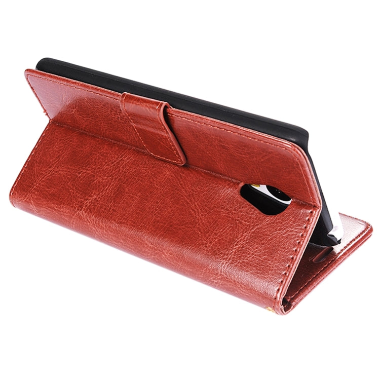 For Meizu  M2 Note Crazy Horse Texture Horizontal Flip Leather Case with Photo Frame & Holder & Card Slots & Wallet & Lanyard