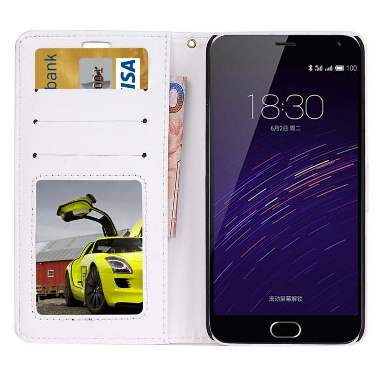 For Meizu  M2 Note Crazy Horse Texture Horizontal Flip Leather Case with Photo Frame & Holder & Card Slots & Wallet & Lanyard