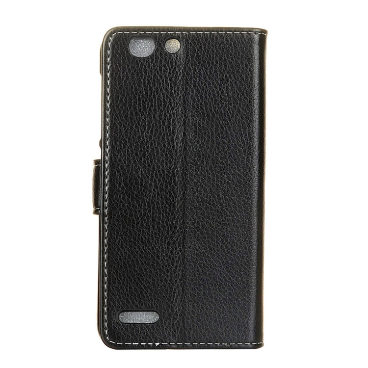 For Vodafone Smart E8 Litchi Texture Horizontal Flip Leather Case with Holder & Card Slots & Wallet & Photo Frame