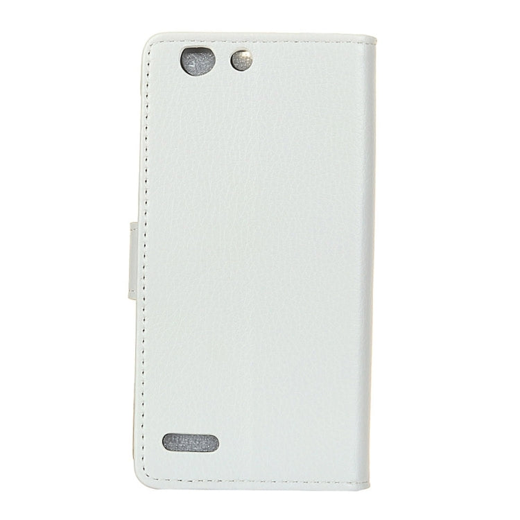 For Vodafone Smart E8 Litchi Texture Horizontal Flip Leather Case with Holder & Card Slots & Wallet & Photo Frame