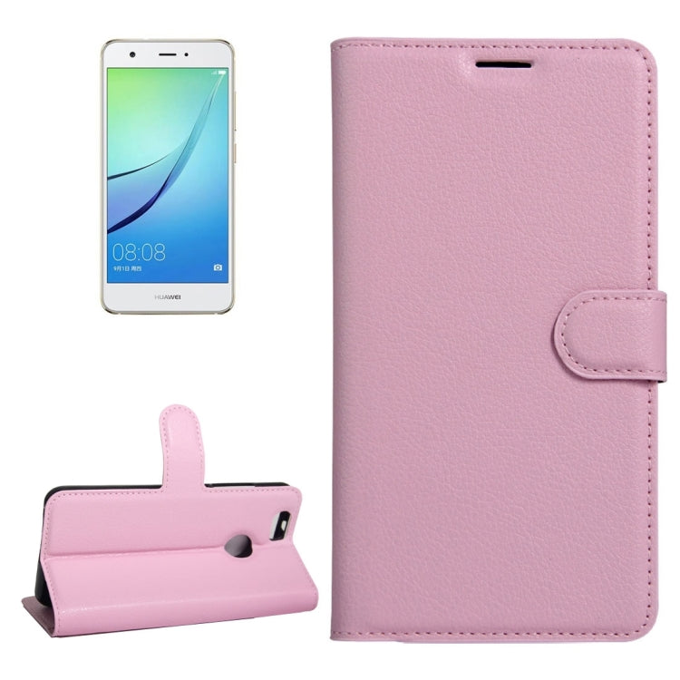 For Huawei nova Litchi Texture Horizontal Flip Leather Case with Holder & Card Slots & Wallet