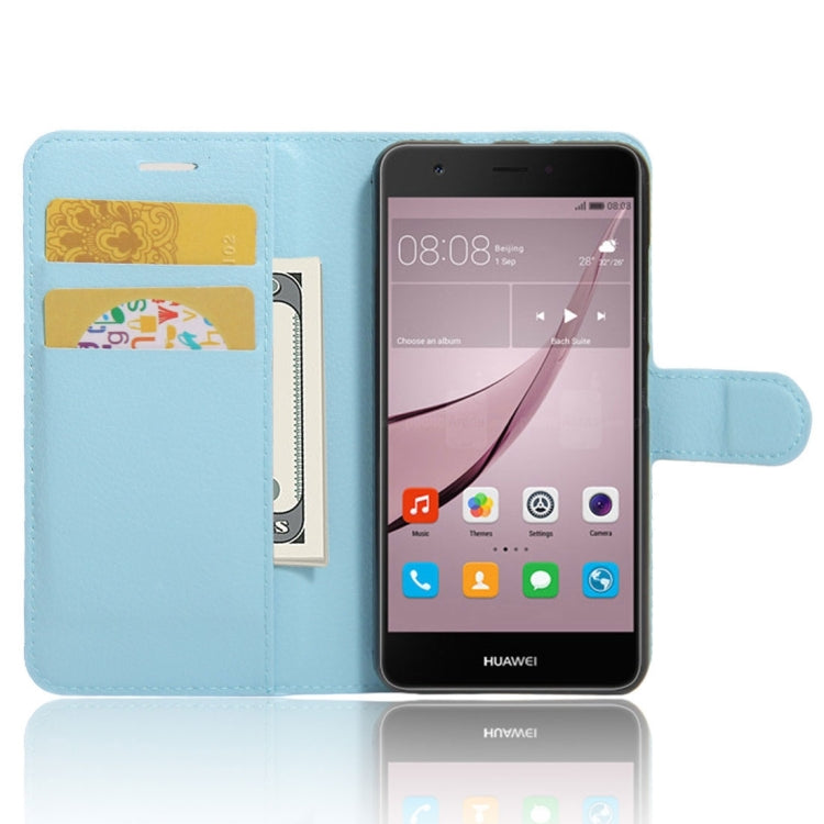 For Huawei nova Litchi Texture Horizontal Flip Leather Case with Holder & Card Slots & Wallet