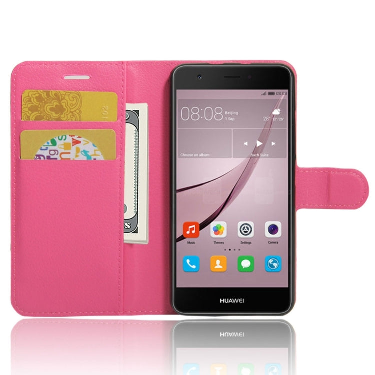 For Huawei nova Litchi Texture Horizontal Flip Leather Case with Holder & Card Slots & Wallet