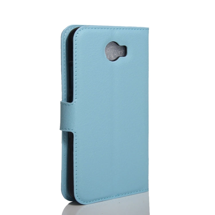 For ARCHOS 50 Cobalt Litchi Texture Horizontal Flip Leather Case with Holder & Card Slots & Wallet