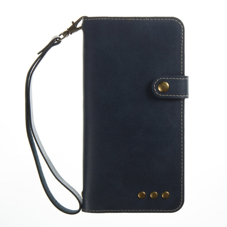 For Huawei P8 Lite 2017 Retro Crazy Horse Texture Horizontal Flip PU Leather Case with Card Slots & Wallet & Hand Strap