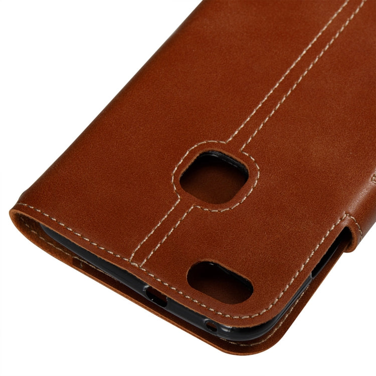 For Huawei P10 Lite Retro Crazy Horse Texture Horizontal Flip PU Leather Case with Card Slots & Wallet & Hand Strap