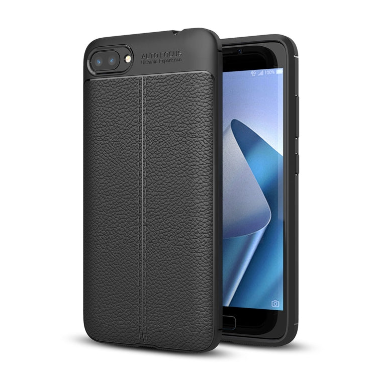 For ASUS Zenfone 4 Max Plus / ZC554KL Litchi Texture TPU Protective Case