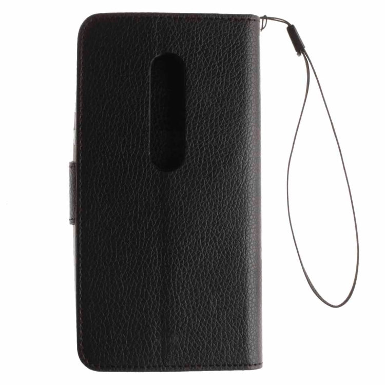 For Motorola Moto G (3rd Gen.) Litchi Texture Horizontal Flip Leather Case with Holder & Card Slots & Wallet & Photo Frame & Lanyard