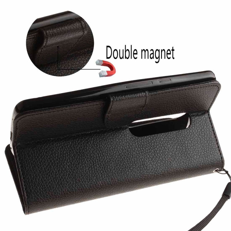 For Motorola Moto G (3rd Gen.) Litchi Texture Horizontal Flip Leather Case with Holder & Card Slots & Wallet & Photo Frame & Lanyard