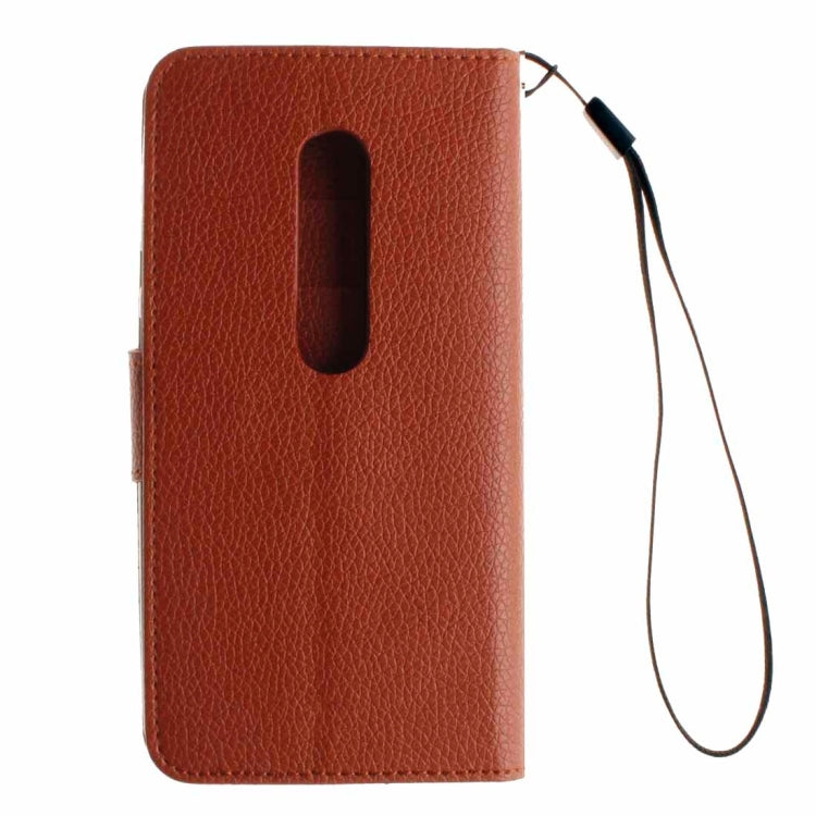 For Motorola Moto G (3rd Gen.) Litchi Texture Horizontal Flip Leather Case with Holder & Card Slots & Wallet & Photo Frame & Lanyard