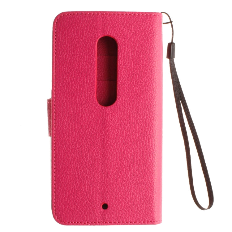 For Motorola Moto X Play Litchi Texture Horizontal Flip Leather Case with Holder & Card Slots & Wallet & Photo Frame & Lanyard