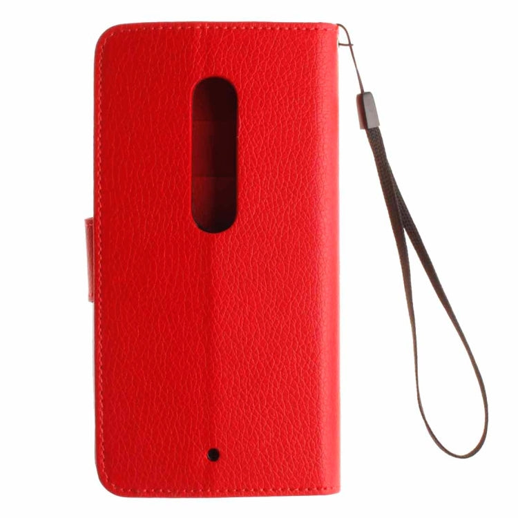 For Motorola Moto X Play Litchi Texture Horizontal Flip Leather Case with Holder & Card Slots & Wallet & Photo Frame & Lanyard
