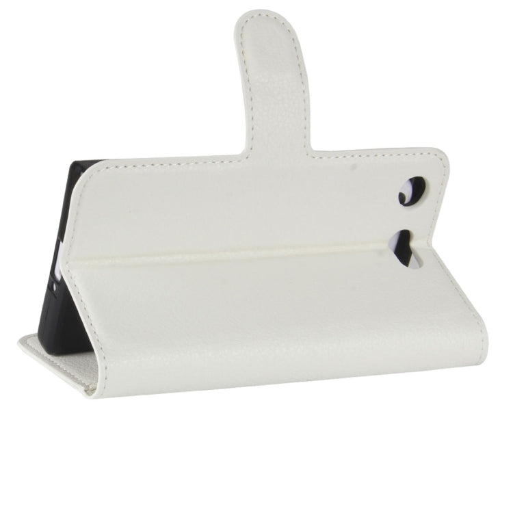 For Sony Xperia XZ1 Compact Litchi Texture PU +TPU Horizontal Flip Leather Case With Holder & Card Slots & Wallet