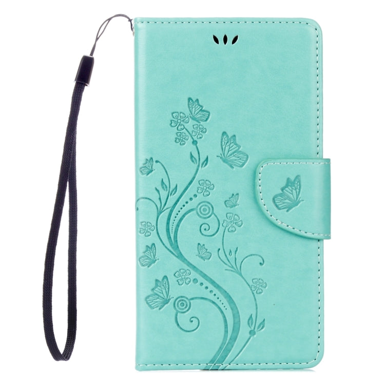 For LG V20 Butterflies Love Flowers Embossing Horizontal Flip Leather Case with Holder & Card Slots & Wallet & Lanyard
