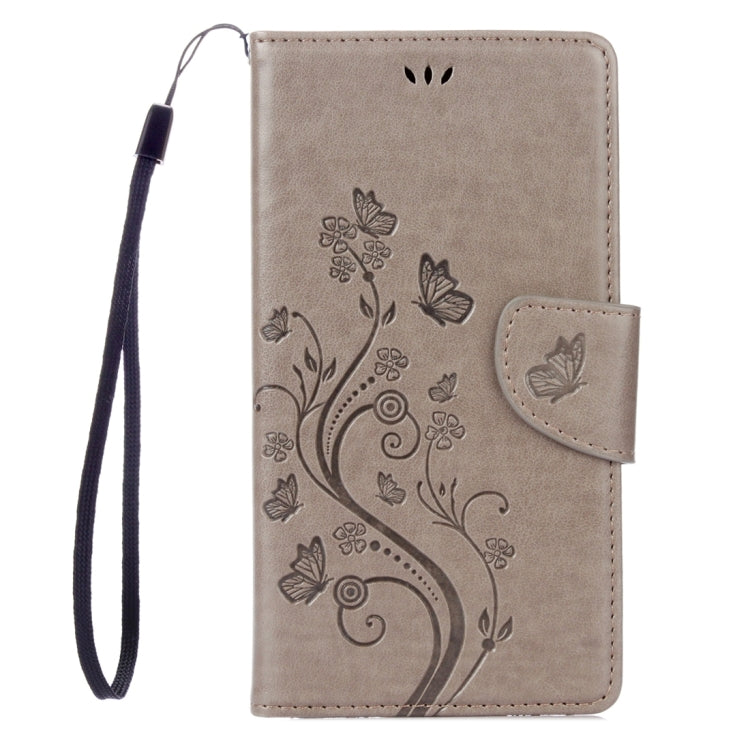 For LG V20 Butterflies Love Flowers Embossing Horizontal Flip Leather Case with Holder & Card Slots & Wallet & Lanyard