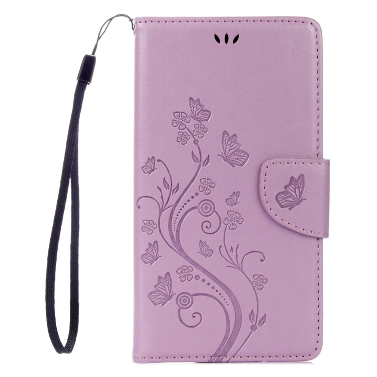 For LG V20 Butterflies Love Flowers Embossing Horizontal Flip Leather Case with Holder & Card Slots & Wallet & Lanyard
