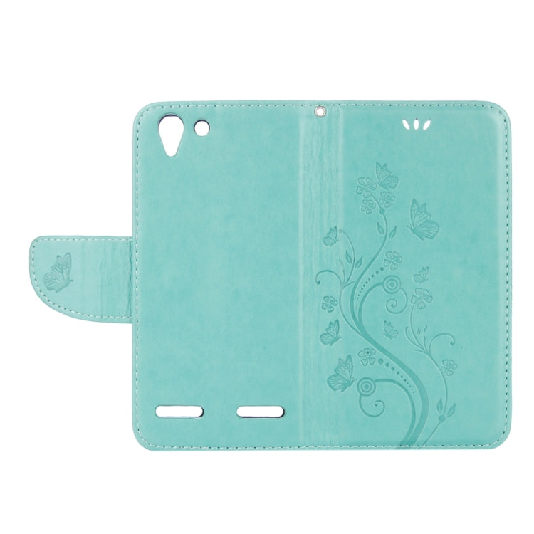 For Lenovo Vibe K5 Butterflies Love Flowers Embossing Horizontal Flip Leather Case with Holder & Card Slots & Wallet & Lanyard