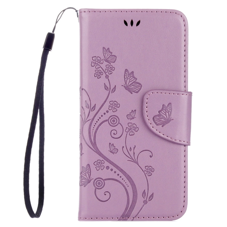 For Lenovo Vibe K5 Butterflies Love Flowers Embossing Horizontal Flip Leather Case with Holder & Card Slots & Wallet & Lanyard