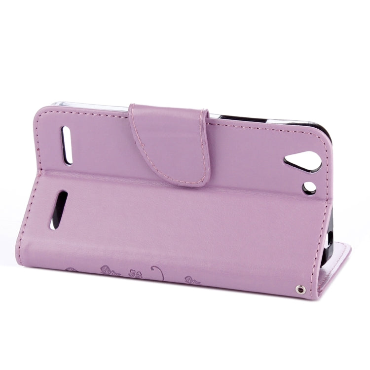 For Lenovo Vibe K5 Butterflies Love Flowers Embossing Horizontal Flip Leather Case with Holder & Card Slots & Wallet & Lanyard