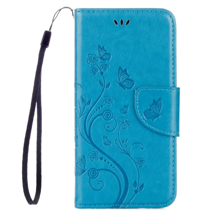 For Lenovo Vibe K5 Butterflies Love Flowers Embossing Horizontal Flip Leather Case with Holder & Card Slots & Wallet & Lanyard