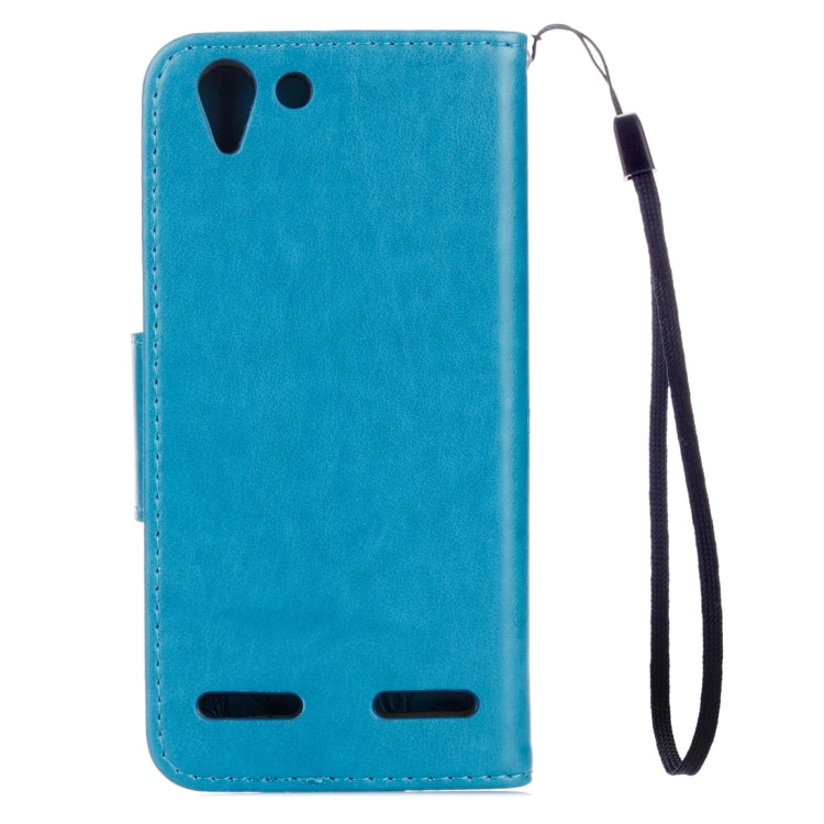 For Lenovo Vibe K5 Butterflies Love Flowers Embossing Horizontal Flip Leather Case with Holder & Card Slots & Wallet & Lanyard