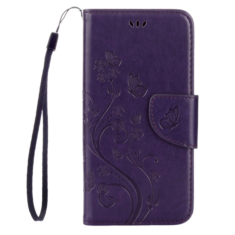 For Lenovo Vibe K5 Butterflies Love Flowers Embossing Horizontal Flip Leather Case with Holder & Card Slots & Wallet & Lanyard