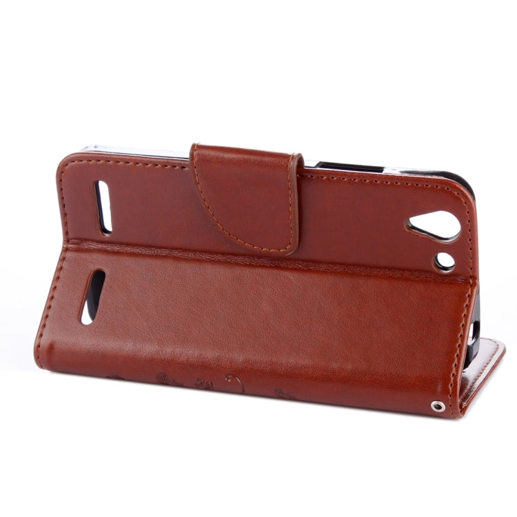 For Lenovo Vibe K5 Butterflies Love Flowers Embossing Horizontal Flip Leather Case with Holder & Card Slots & Wallet & Lanyard