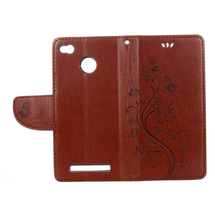 For Xiaomi  Redmi 3 Pro / 3s Butterflies Love Flowers Embossing Horizontal Flip Leather Case with Holder & Card Slots & Wallet & Lanyard