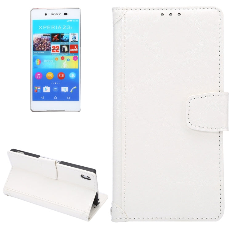 For Sony Xperia Z4 / Z3+ Oil Wax and Crazy Horse Texture Horizontal Flip Leather Case with Photo Frame & Holder & Card Slots & Wallet & Lanyard