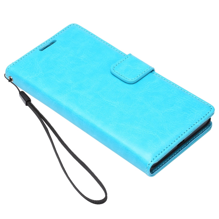 For Sony Xperia Z5 Crazy Horse Texture Horizontal Flip Leather Case with Photo Frame & Holder & Card Slots & Wallet & Lanyard