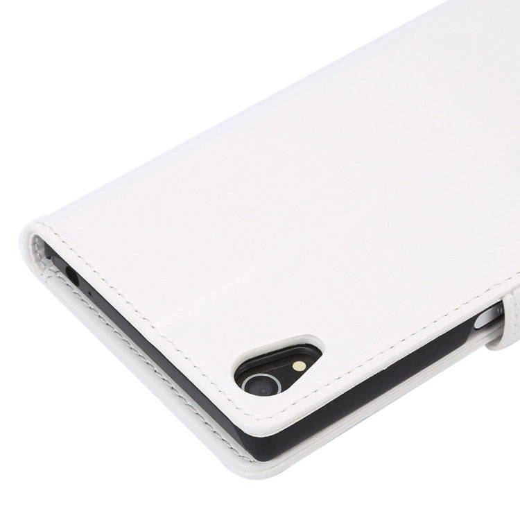 For Sony Xperia Z5 Crazy Horse Texture Horizontal Flip Leather Case with Photo Frame & Holder & Card Slots & Wallet & Lanyard