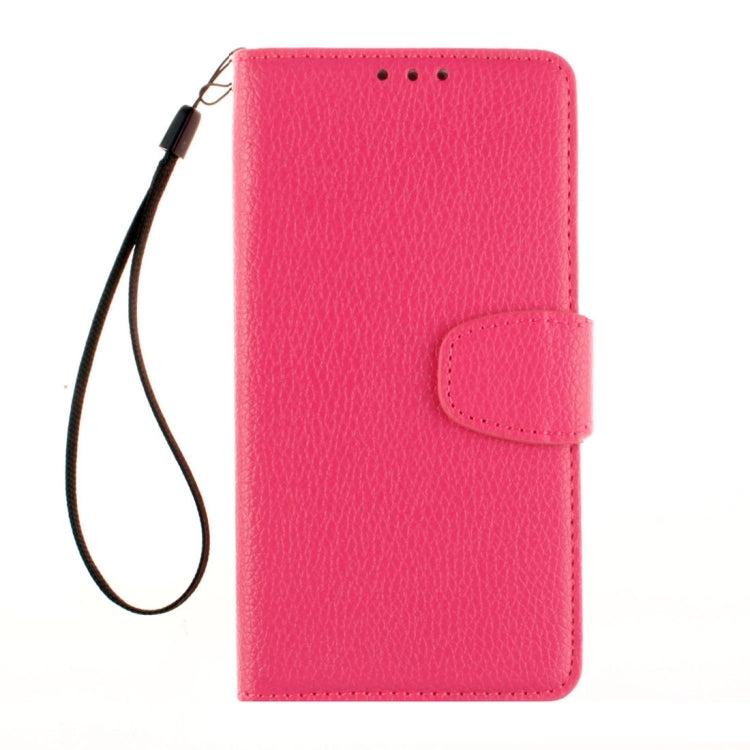 For LG K7 Litchi Texture Horizontal Flip Leather Case with Holder & Card Slots & Wallet & Photo Frame & Lanyard