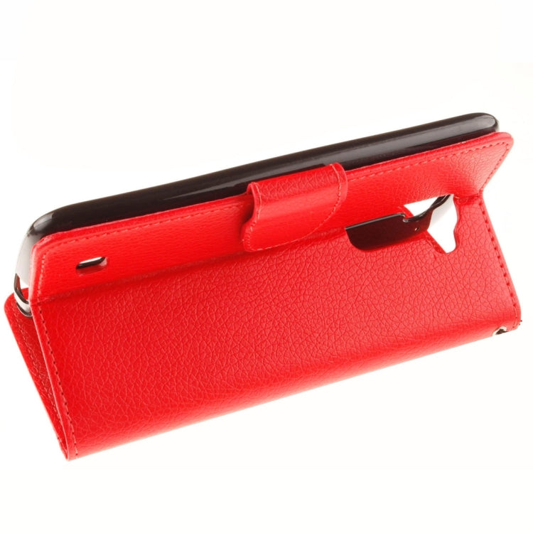 For LG K7 Litchi Texture Horizontal Flip Leather Case with Holder & Card Slots & Wallet & Photo Frame & Lanyard