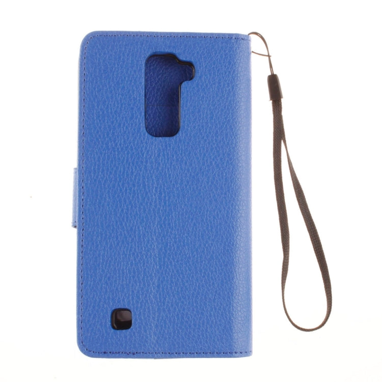For LG K10 Litchi Texture Horizontal Flip Leather Case with Holder & Card Slots & Wallet & Photo Frame & Lanyard