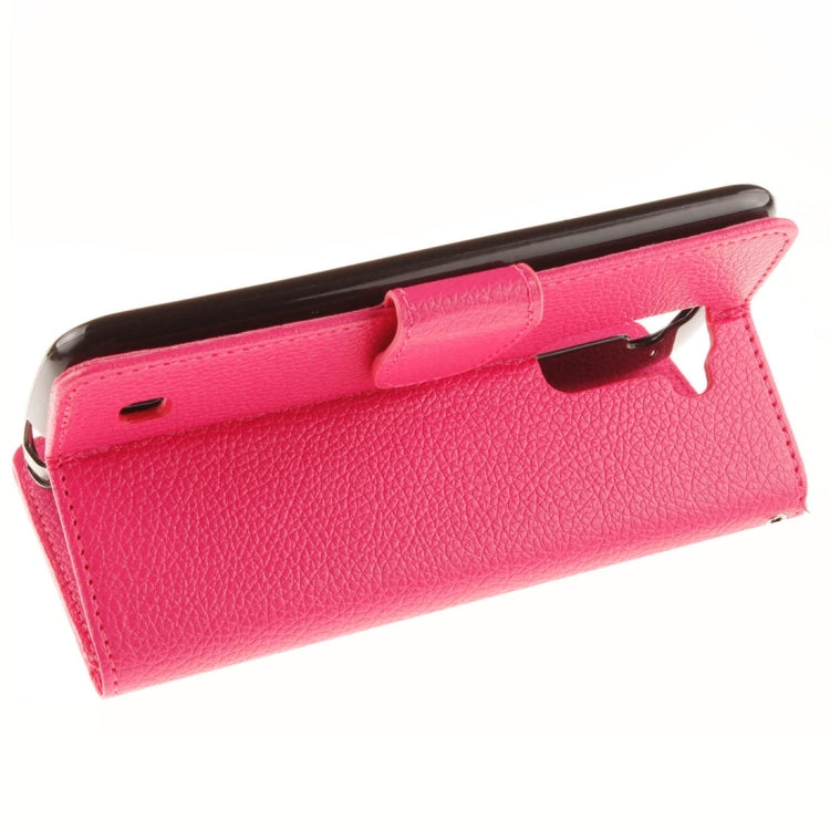 For LG K10 Litchi Texture Horizontal Flip Leather Case with Holder & Card Slots & Wallet & Photo Frame & Lanyard