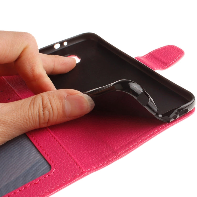 For LG K10 Litchi Texture Horizontal Flip Leather Case with Holder & Card Slots & Wallet & Photo Frame & Lanyard